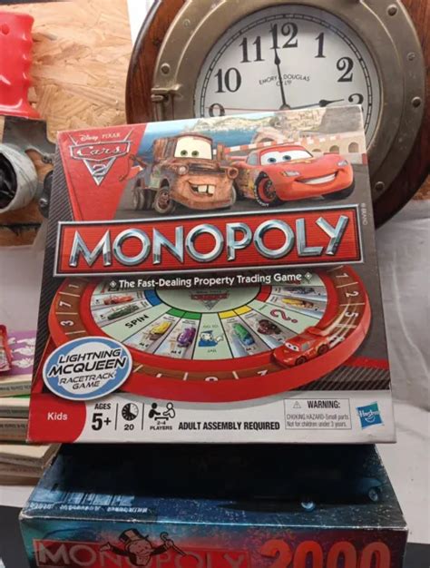 Monopoly Disney Pixar Cars Lightning Mcqueen Racetrack Game