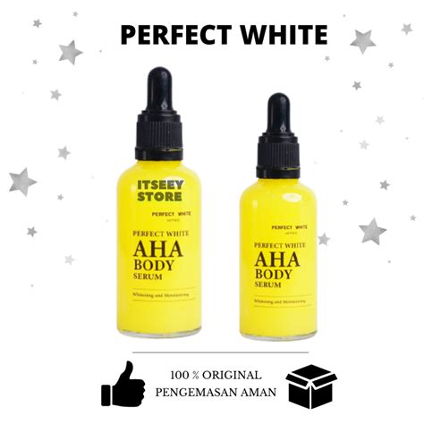 Jual Perfect White AHA Body Serum Whitening Moisturizing Mencerahkan