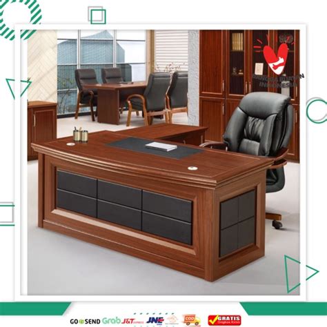 Jual Meja Direktur Meja Kerja Leter L Meja Kantor Meja Direksi Kayu