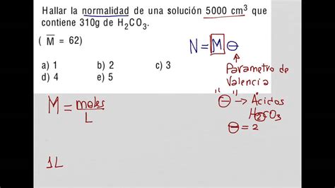 C Mo Se Calcula La Molaridad Y La Normalidad Educaci N Activa