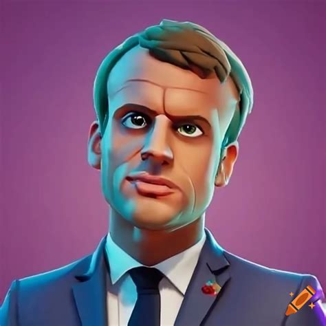 Emmanuel Macron Fortnite Style On Craiyon