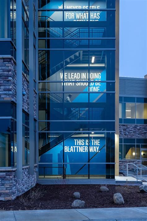 Blattner Energy Headquarters On Behance Experiential Graphics