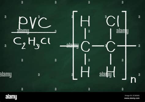 Polyvinyl chloride pvc molecule fotografías e imágenes de alta