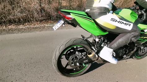 Kawasaki Ninja 400 Ex400 Exhaust Sound Austin Racing Youtube