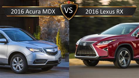 2016 Lexus RX Vs Acura MDX By The Numbers YouTube