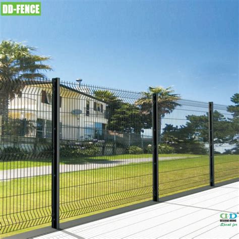 Hot Dipped Galvanized PVC Coated Wire Fence Metal Bending Fencing 3D