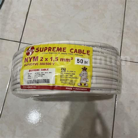 Jual KABEL LISTRIK SUPREME NYM 2 X 1 5 Mm 2 X 1 5 Mm 2x1 5 KAWAT Per