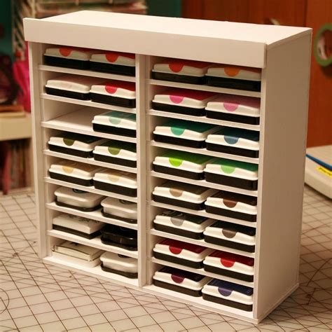 DIY Ink Pad Storage Foam Board Ink Pad Storage Craft Room Storage