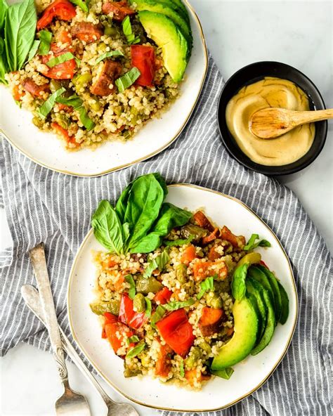 Roasted Vegetable Quinoa Salad Joyfoodsunshine