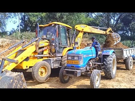 Mahindra Tractor Video Jcb Dx Machine Loading Mud In Mahindra