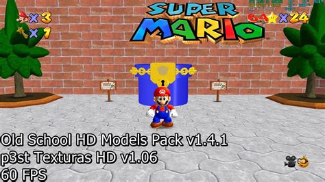 Super Mario 64 Pc Port Old School Hd Models Pack V1 4 1 P3st Textures