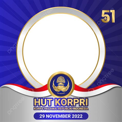 Gambar Twibbon Hut Korpri 2022 Korps Gubuk Korpri Twibbon PNG Dan