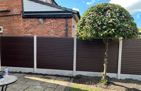 Flat Top Gloss UPVC Plastic Fence Panels