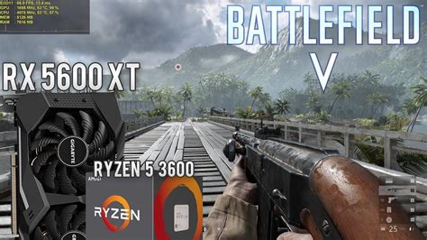 Teste Battlefield 5 RX 5600 XT Ryzen 5 3600 16GB RAM Ultra Vs