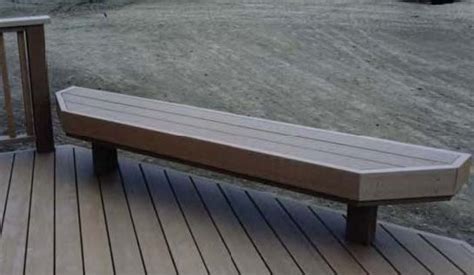 Benches Composite Deck Bench Plan Diy Deck Plans