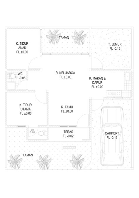 Denah Rumah Lengkap Mushola Top Rumah