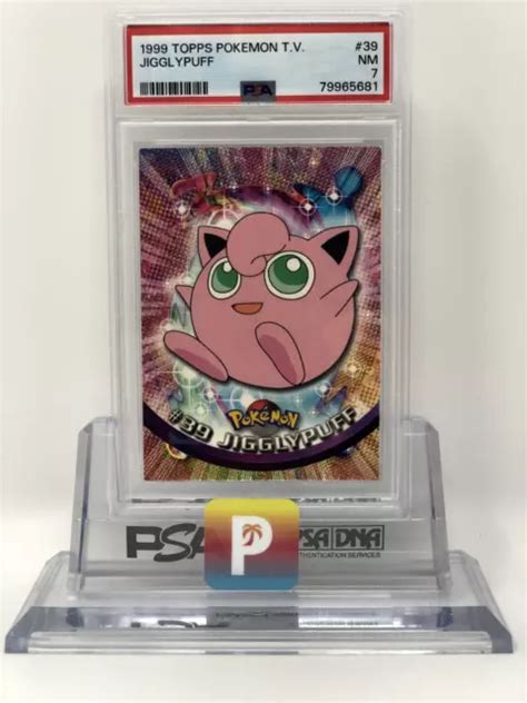 1999 POKÉMON JIGGLYPUFF 39 Topps T V PSA 7 NM presque comme neuf