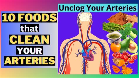 10 Foods And Drinks To Unclog Clean Your Arteries Youtube