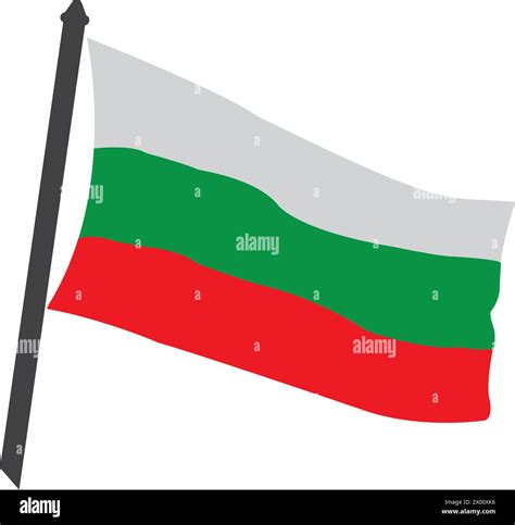 Bulgarian Flag Icon Vector Illustration Simple Design Stock Vector