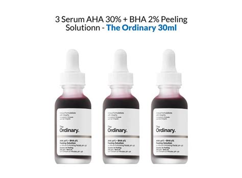 Ripley PACK 3 TRATAMIENTO FACIAL THE ORDINARY SERUM AHA 0 3 BHA 0