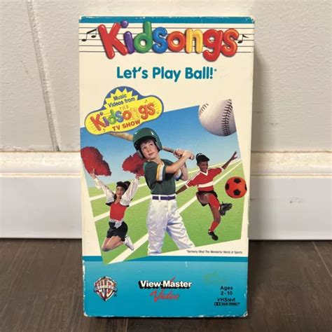 Kidsongs Lets Play Ball Vhs 1987 Wb View Master Video Baseball Music
