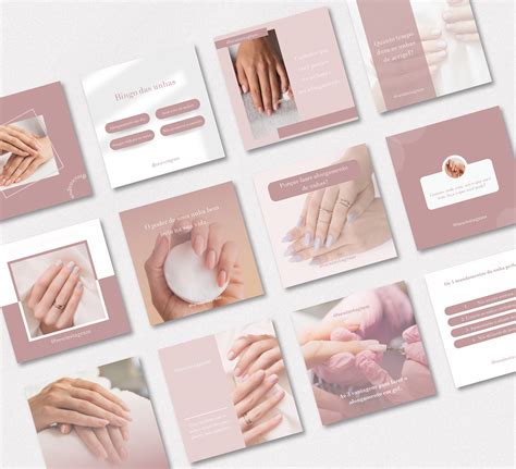 PACK CANVA template editável Canva Nails Designer on Behance