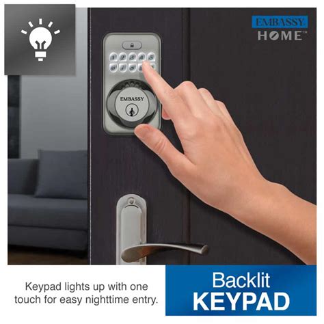 Keyless Entry Electronic Door with Security Deadbolt Lock