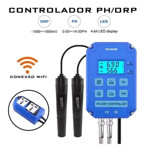 Controlador De Ph E Orp Automático Wifi Piscicultura Parcelamento