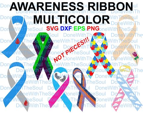 Ribbon Cut File Autism Awareness Puzzle Awareness Autism Etsy Australia