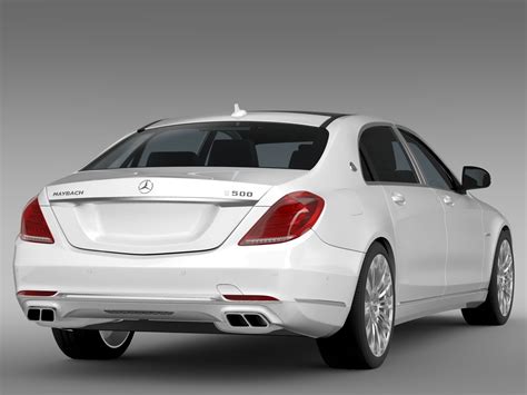 梅赛德斯迈巴赫S500 4MATIC X222 2016 3D模型 129 obj 3ds c4d fbx lwo max