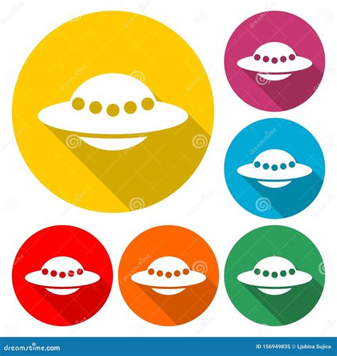 Ufo Flying Saucer Symbol Illustration Vektor Abbildung Illustration