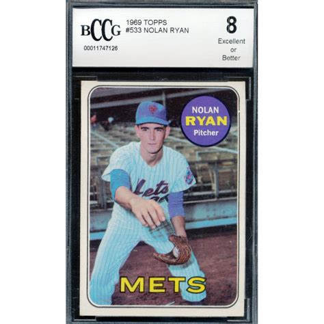 Nolan Ryan 1969 Topps 533 BCCG 8 Pristine Auction