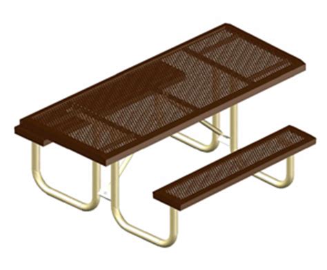 Punched Comfort Style Steel Picnic Tables Belson Outdoors