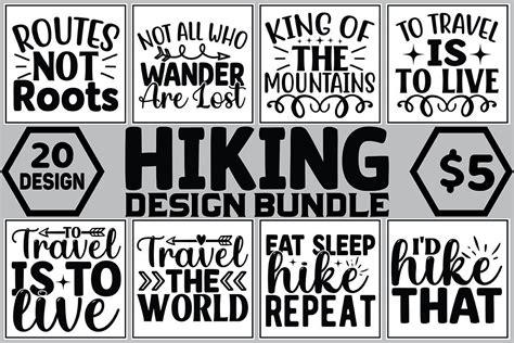 Hiking Svg T Shirt Bundle Bundle · Creative Fabrica