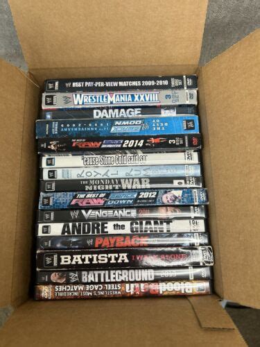 Wwf Wwe Tna Wrestling Dvd Lot Of 25 Disc Dvds Wrestle Mania Raw Ebay