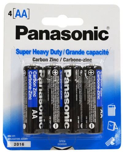 Best Buy Panasonic Super Heavy Duty Aa Batteries 4 Pack 73096500235