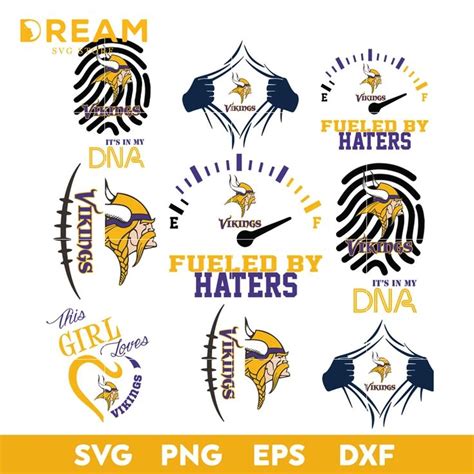 Minnesota Vikings Bundle Svg Minnesota Vikings Svg Nfl Svg Png Dxf