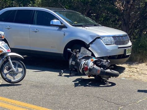 Moped Driver Crashes Into Parked Car On East Chop The Marthas