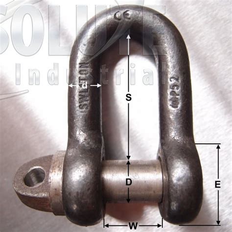 Small Dee Shackles High Tensile With Type A Pins Self Colour From