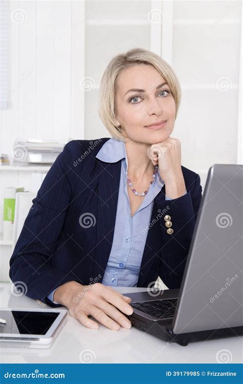 Beautiful Mature Business Woman In Her Office Stock Image Image Of