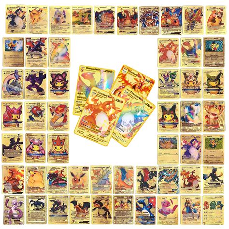 Buy Maanys 55 PCS Gold Foil Cards Deck Box TCG Assorted Card Box