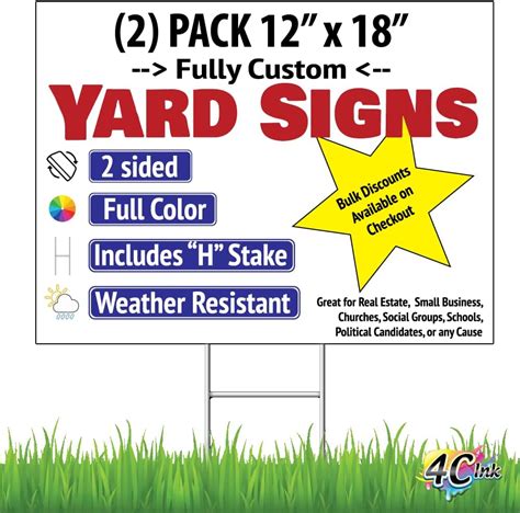 Customforme Custom Yard Sign Customizable Outdoor Yard