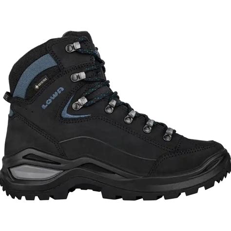 Lowa Renegade Evo Gtx Mid Hiking Boots Women Black Blue Bike