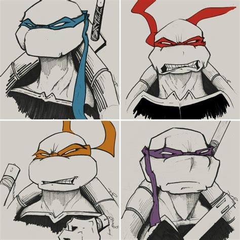 Teenage Mutant Ninja Turtles Headshots Artofthesloth On Instagram