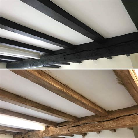 Black Beams To Antique Oak Yorkshire Beam Renovation