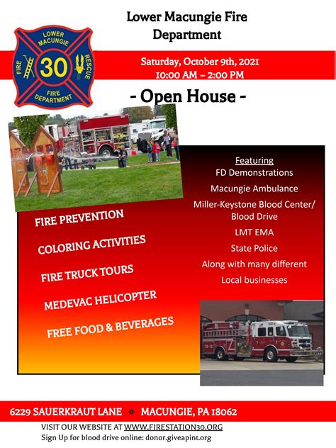 Annual Open House Fire Prevention Day Saturday October