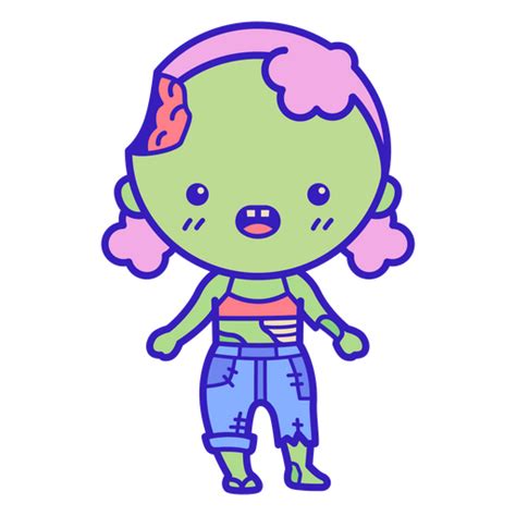 Zombie Cute Young Girl Png And Svg Design For T Shirts