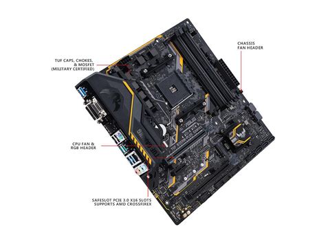 Asus Tuf B350m Plus Gaming Am4 Micro Atx Amd Motherboard