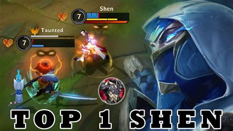 Shen Wild Rift Top 1 Shen Gameplay Rank Grandmaster YouTube