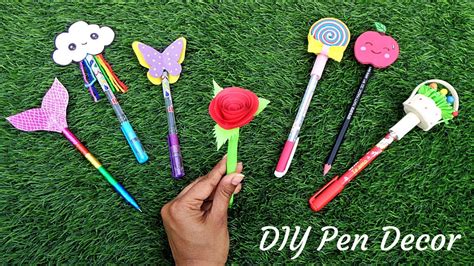 7 DIY Amazing Cute Pencil Toppers Easy Pen Decoration Ideas Back To